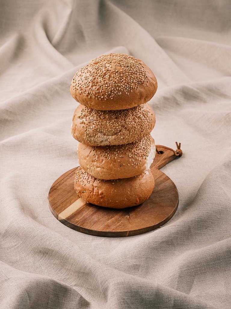 Pan de Hamburguesa con sésamo